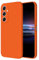 HONLEN Funda Compatible para Samsung Galaxy A34 5G Case, (6.6 Inches) Líquida TPU Silicona Cover con Anti-Rasguño, Cáscara Suave Cubierta Naranja