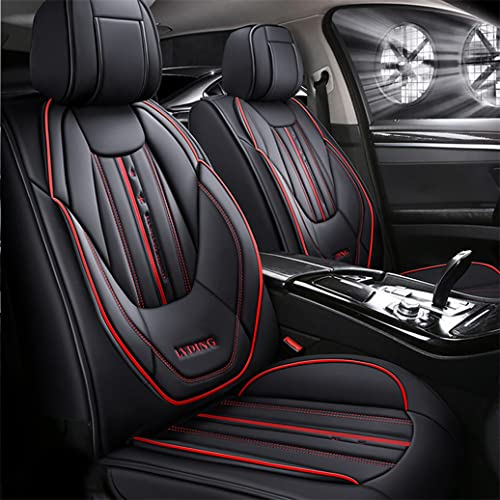 maiqiken Autositzbezüge Kompatibel mit Hyundai Tucson 2006-2023 Protektoren Kissen Automotive Sitzbezüge Schwarz (MH52)
