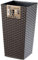KADAX Pflanzkübel mit Innentopf, Höhe 75cm, Mokka Rattan – Wetterfester Blumentopf für Innen & Außen, ideal für Garten, Balkon & Terrasse, zum Bepflanzen, Dekorieren und als stilvoller Übertopf
