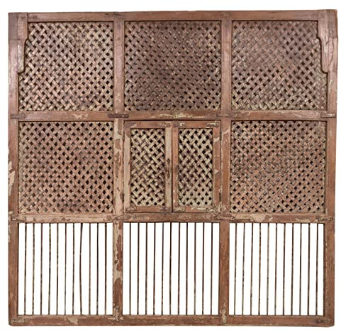 Biscottini Porte Interne Legno Anta Doppia L226XPR5x218 | Porta da Interno e da Esterno | Porta in Legno in Stile Antico
