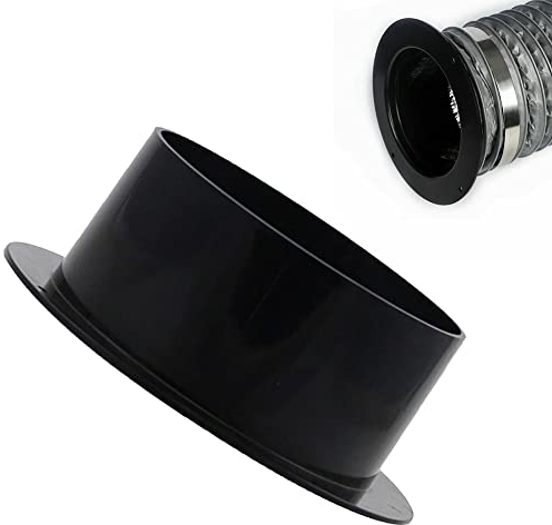 ZYWUOY Rohrverbinder, Ø 50 mm Kanalverbinder Flansch ABS Lüftungsrohr Rundrohr Verbinder Verbindungsstück für Heizung Kühlung Lüftungssystem