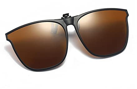1 stück Tragbare Sonnenbrille Clip On Sonnenbrille für Männer Frauen Autofahrer Mode Brille D2b1 Vintage Brille Quadratische Brille