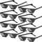 Aicharynic Pixel Sonnenbrille, Farben Partybrille Mosaik Brille, Thug Life Brille MLG Shades Farben Party Brille Lustige Brillen für Fasching, Musikfestivals, Party, Bar