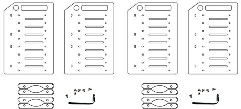 BRIUERG 2 stücke 3,5 Zoll HDD Festplattenkäfig 8 x 3,5 Zoll HDD Käfig Rack DIY Fall für BTC Bergbau Computer Speichererweiterung