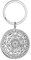 EUEAVAN Sceau des 7 Archanges Collier pendentif Porte-clés pour les hommes St. Michael 7 Archanges Sceau Protection Spirituelle Amulette Médaille Bijoux païens Femmes (porte-clés argent)