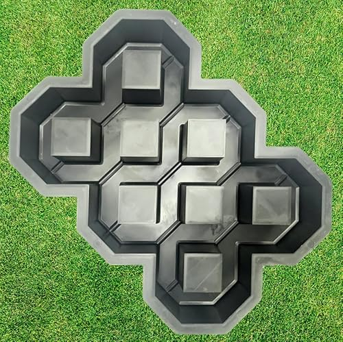 BETONEX Concrete Grass Pavers Breeze Block Paving Bricks Mold ABS 4mm Parking - Plastic Mold for Concrete Paving Cement - Pathmaker Form