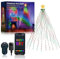 Super RGB Luces inteligentes para árbol de Navidad de 6 pies, 400 luces LED para decoración de árbol de bricolaje con anillo, control de aplicación con sincronización de música, temporizador, luces