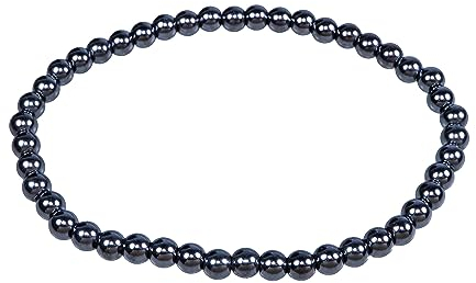 Lebensquelle Plus Mini Kugelarmband | 4mm | Hochwertiges Edelsteinarmband (Hämatit)