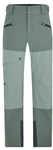 Ziener Herren Tiffin Ski-Hose/Freeride | PFC frei Wolle wattiert, green mud, 58