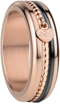 BERING Damen Ring in Rosé gold glänzend - Arctic Symphony Collection mit Edelstahl - Moselle 7