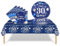37Pcs 30th Birthday Tableware Set Navy Blue,30th Birthday Decorations with Party Paper Plates and Napkins,Plastic Table Cloth for Her His Women Men Happybirthday Table Decoration Dinnerware Supplies