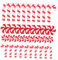 BCOATH 1 Packung Zuckerstangen-Charme Weihnachtliche Zuckerstangen-Ornamente Weihnachtsbaum-Anhänger Christbaum anhänger christbaumanhänger Dekorationen Weihnachtsbedarf hängendes Dekor