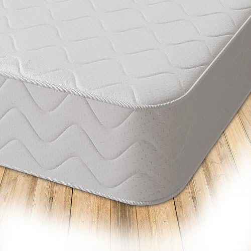 Starlight Beds Cooltouch Plus Max-Coil Taschenfederkernmatratze aus Memory-Schaum, mittelfest, 18 cm tief, Einzelmatratze, Weiß (90 x 190 cm)