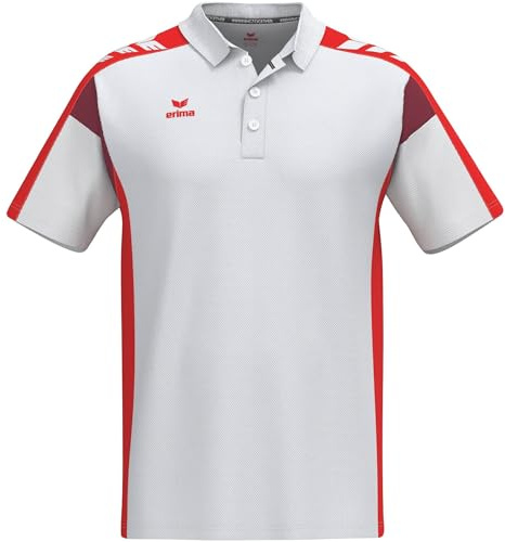 Erima Unisex Erwachsene Celebrate 125 Funktions Polo (1112508), weiß/rot, S