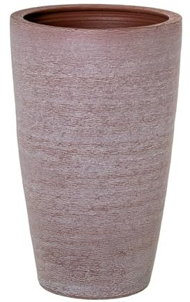 DRW Pot Rond en céramique en Terre Cuite 36 x 36 x 60 cm