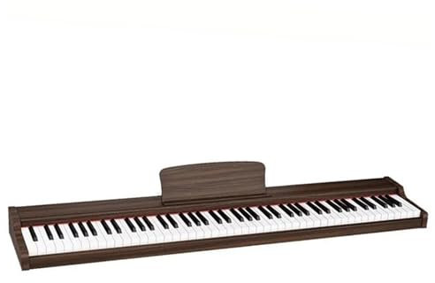 Tastiera Elettronica Pianoforte Elettronico A 88 Tasti Per Principianti Organo Elettronico Strumenti A Tastiera Professionali Per Adulti Pianoforti Portatili Con Step(Brown)