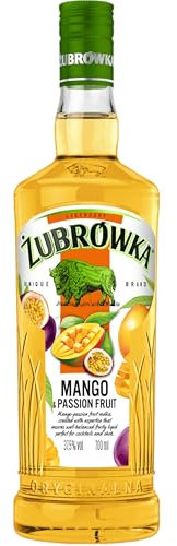 Żubrówka Mango & Passionfruit Vodka | 37.5% ABV | 70 cl | Made in Poland | Juicy & Sharp, Mango & Passion Fruit | For Cocktail Spritz