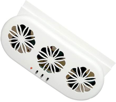Zerodeko Car Exhaust Fan Solar Powered Air Vent Fan for Window for Vehicle Models Enhance Air Circulation While Driving