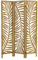 ML-Design Paravent Raumteiler 3-teilig Fukuoka, Natur, 170x121 cm, aus Holz, Faltbarer Raumtrenner Innen, freistehend, Umkleide Sichtschutz, Trennwand 3 Paneele, Stellwand Sichtschutzwand Schlafzimmer