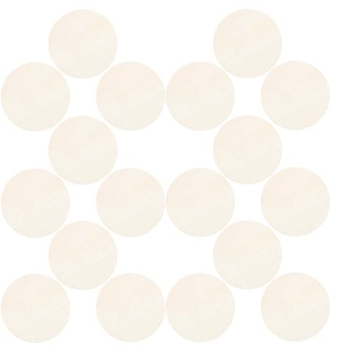 TOYZFRIENDY 50 Stück Natürliche Luffa Peeling Pads Gesichtspeeling Schwämme für Frauen Sanfte Einweg Make Up Entferner aus Natürlichem Luffa Material Beige Schnelltrocknend für Gesicht und