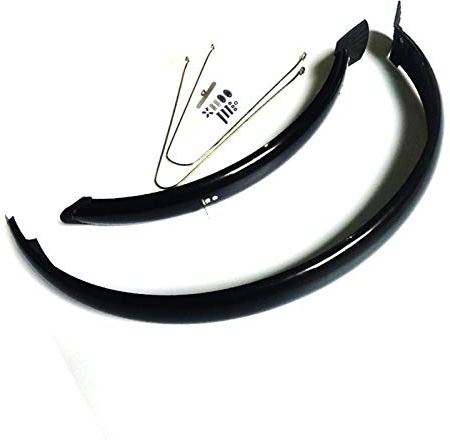 Generisch Schutzblech Mountainbike Spritzwasser 16-Zoll-20-Zoll-Fahrradfender-Kotflügel for MTB Fahrradfront- und hintere Schlammschutz-Chrom-Kunststoff-Bike-Zubehör(16 inch)