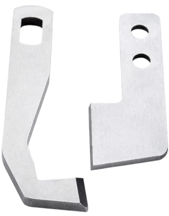 1SET Upper Lower Knife/Blade Sewing Machine Part G1075+G1076 for Singer 480A Elna 654 Coverlock(Upper and Lower)