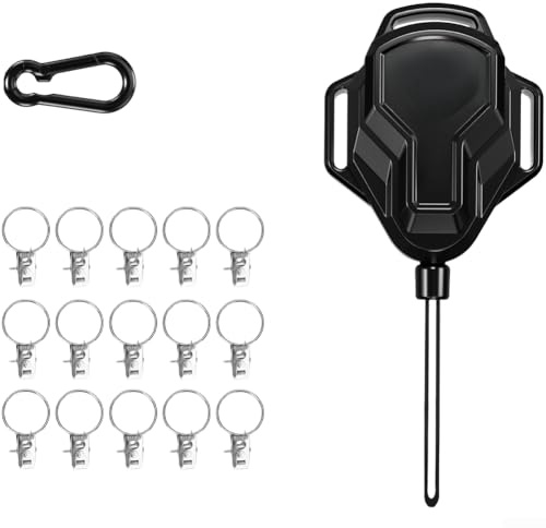 Corde à linge, corde à linge rétractable pour l'extérieur, portable, camping, corde à linge, multifonction, 9 mètres, pour le voyage