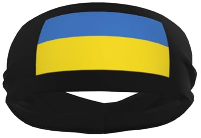 Ukraine Flagge Der Ukraine Unisex Schweißband Weich Sport Stirnband Elastisch Stirnband Für Laufen Training Joggen
