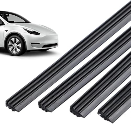 60cm 4 Pièces Recharges D'Essuie-Glace pour Citroen C4 Cactus 2014-2025, Caoutchouc Balais D'Essuie-Glace Silencieux Remplacement de Fenêtre