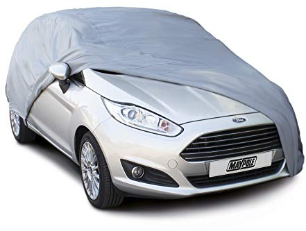 Maypole Breathable Full Cover for Medium Cars Water Resistant, Grey
