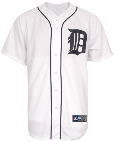 Majestic MLB Detroit Tigers Heimtrikot, Weiß, Größe M
