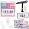 Ride Along Dolly Kid's Bicycle Customizable License Plate Make Your Own Bike Name Plate - Includes Over 150 Letter and Number Stickers