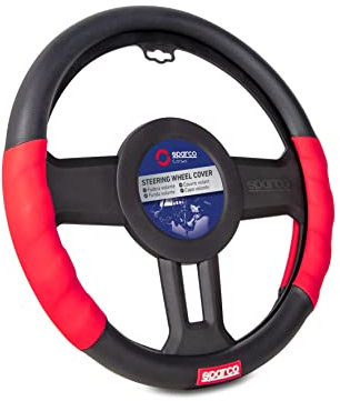 SPARCO SPC1102L Steering Wheel Covers red-Black