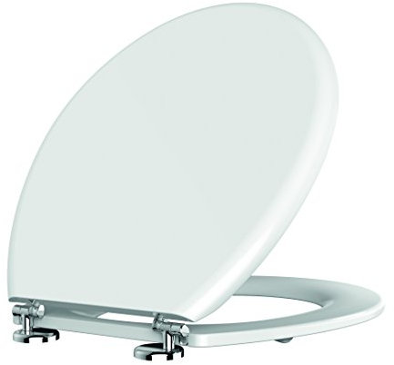 SIAMP Abattant pour WC en Bois Composite et Laqué 95950010 Blanc