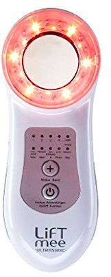 Liftmee ULTRASONIC - Gesichtsmassagegerät mit Ultraschall und Vibration, tiefenwirksame Reinigung, individuelles Programm, 3 Lichttherapie Funktionen, gegen Falten, kabellos