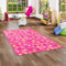 Snapstyle Kinder Spiel Teppich Schmetterling Pink in 24 Größen