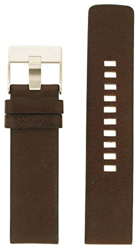 Diesel Uhrband Wechselarmband LB-DZ1661 Original Ersatzband DZ 1661 Uhrenarmband Leder 24 mm Braun