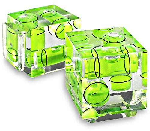 Senhai Triple 3 Achsen Hot Shoe Blase Wasserwaage für Canon Nikon Pentax DSLR Kamera (2-Pack)