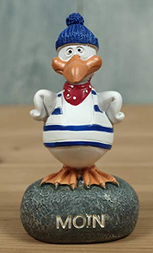 unbekannt Möwe Piet auf Stein Moin ca. 10,5x5,5x5cm für die Maritime Deko (DZ)