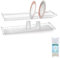 Casabriko 50376 Scolapiatti da Incasso, Acciaio Verniciato, Bianco, 80 cm