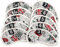 Golf Iron Headcover Union Jack Flag Skull Pattern Design Head Covers Set For Titleist Callaway Ping Taylormade Cobra Etc,Pack of 10
