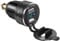 iMESOTU Enchufe de Aluminio DIN Hella a Doble USB Chagrer 2.1A, Adaptador USB Hella DIN 12V con Voltímetro Compatible con Motos BMW Triumph Tiger Ducati