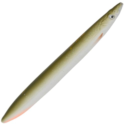 Savage Gear Line Thru Sandeel Kunstköder, 11 cm, 15, matt, Weiß, 11, sinkend