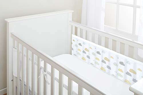 BreathableBaby – Doublure en maille motif nuage pour lit à 2 côtés