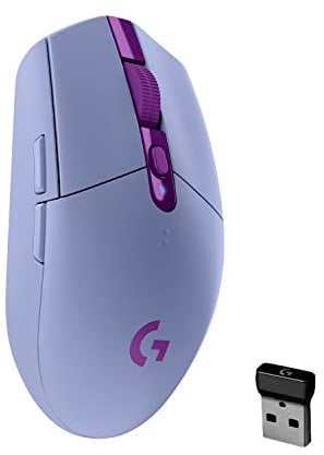 Logitech G305 LIGHTSPEED Ratón Gaming Inalámbrico, Captor HERO 12K, 12,000 DPI, Ultra-ligero, Batería de 250h, 6 Botones Programables, Memoría Integrada, PC/Mac - Lila