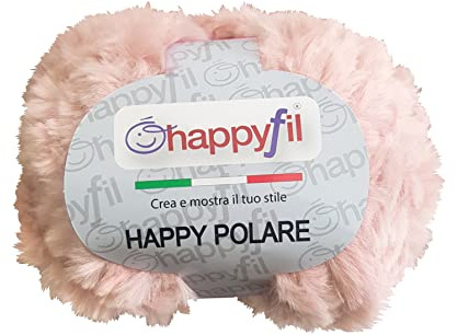 Filati miss tricot Lana Happy Polare (Cincilla) 100g Effetto Pelliccia (Rosa Antico - 112)