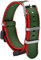 OLLREAR Unisex Nylon Uhrenarmbänder Ersatz Kompatibel mit G-8900 GA-100HP GD-100H series DW-5600 GW-M5610 DW6900 22mm Grün Rot