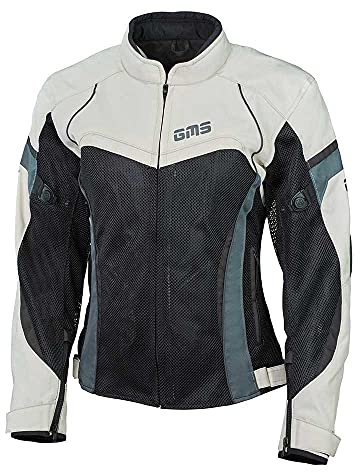 GMS Tara Mesh Damen Motorrad Textiljacke Sand/Schwarz 6XL