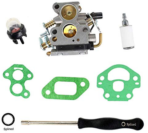 AISEN Carburateur avec tournevis Outil de réglage pour Husqvarna 235 235E 236 236E 240 240E Tronçonneuse pour Jonsered CS2234 CS2238 CS2234S CS2238S Remplace 574719402 545072601