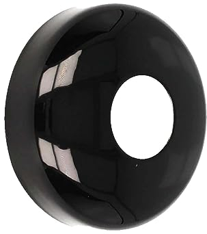 tecuro DESIGN-Hahnrosette (3/4) Ø 27 mm x Ø 67 mm x 30 mm - schwarz